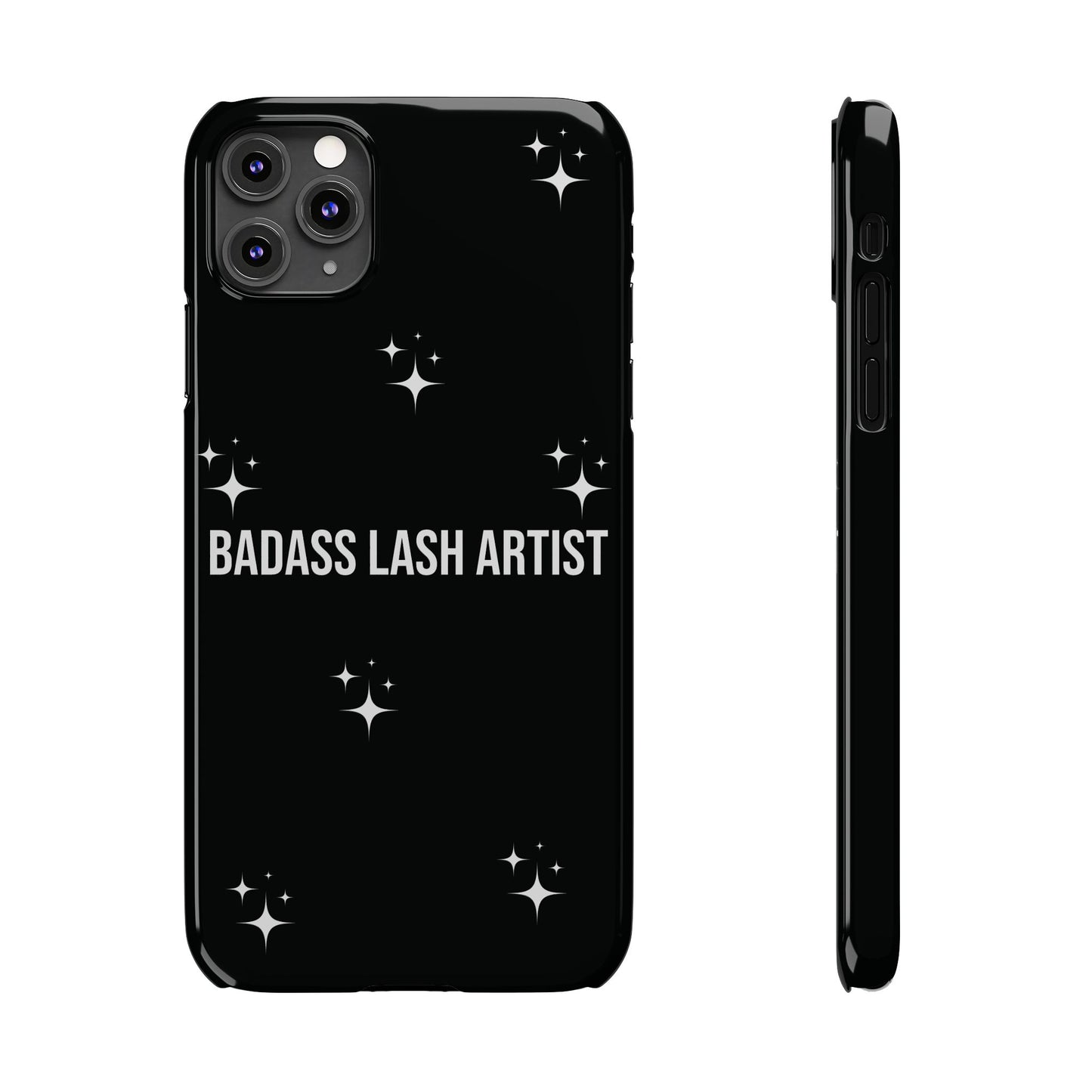 Black Starz | Badass Lash Artist Slim Phone Case, Quiet  Marketing