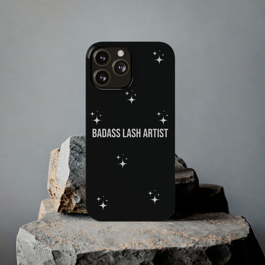 Black Starz | Badass Lash Artist Slim Phone Case, Quiet  Marketing